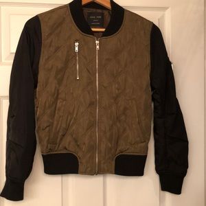 Black and Olive bomber jacket